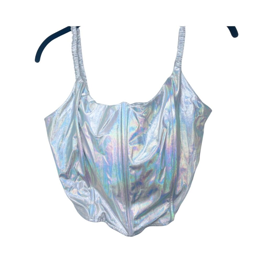 Holographic Short Set - Silver - Picture 2 of 6
